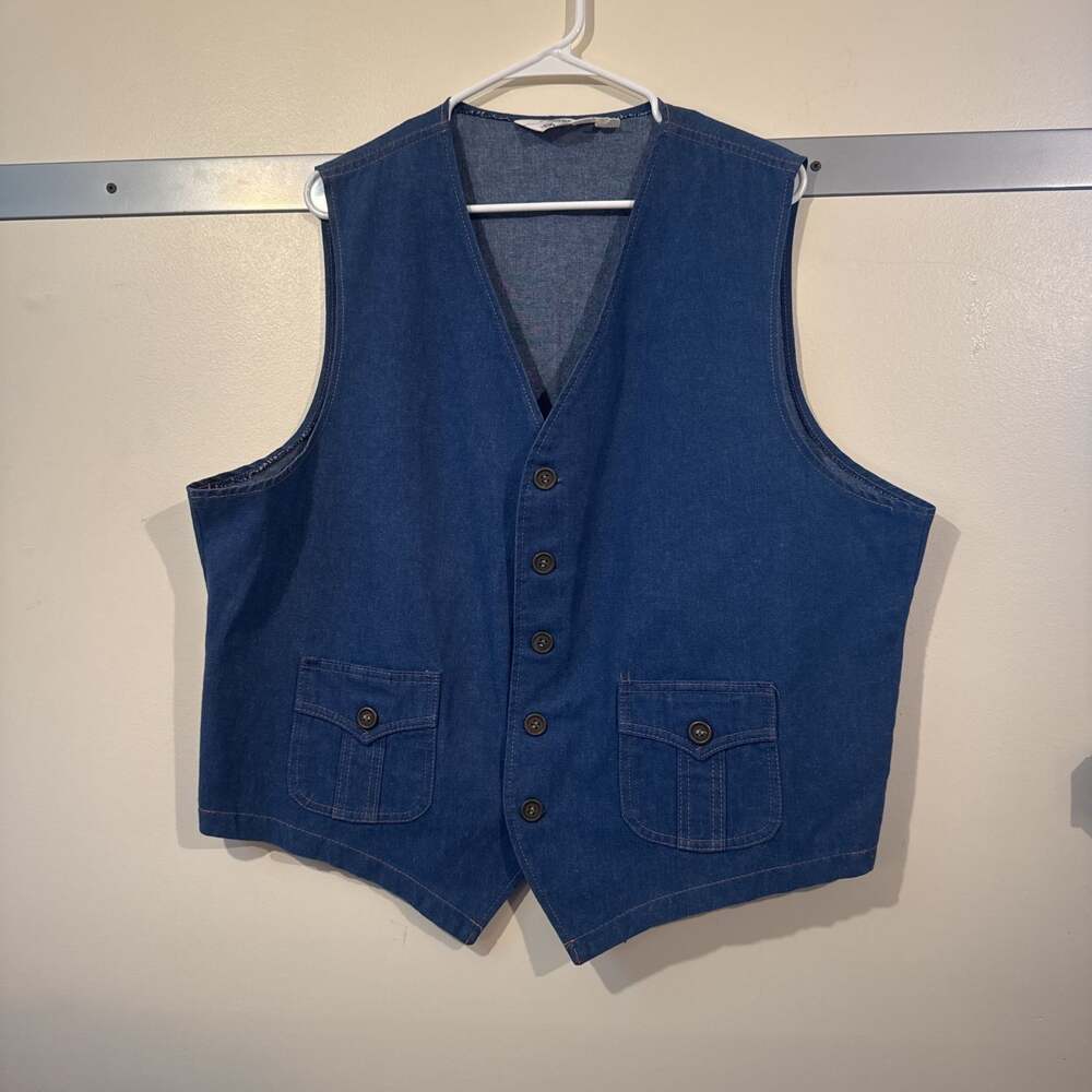 Vintage J.C. Penney Blue Denim Vest